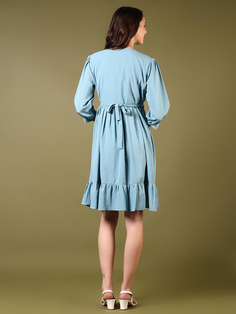 women embroidered puff sleeves tiered dress - 21684053 - Standard Image - 2
