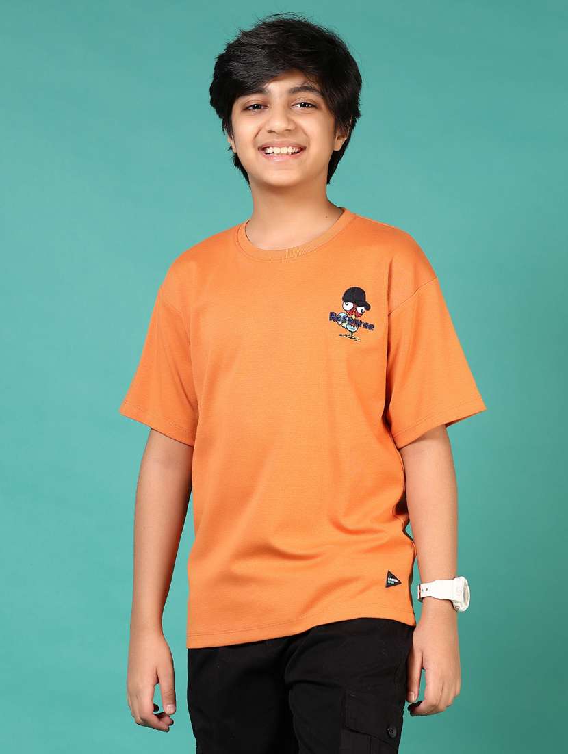 boys front & back print short sleeve t-shirt - 21684054 -  Standard Image - 2