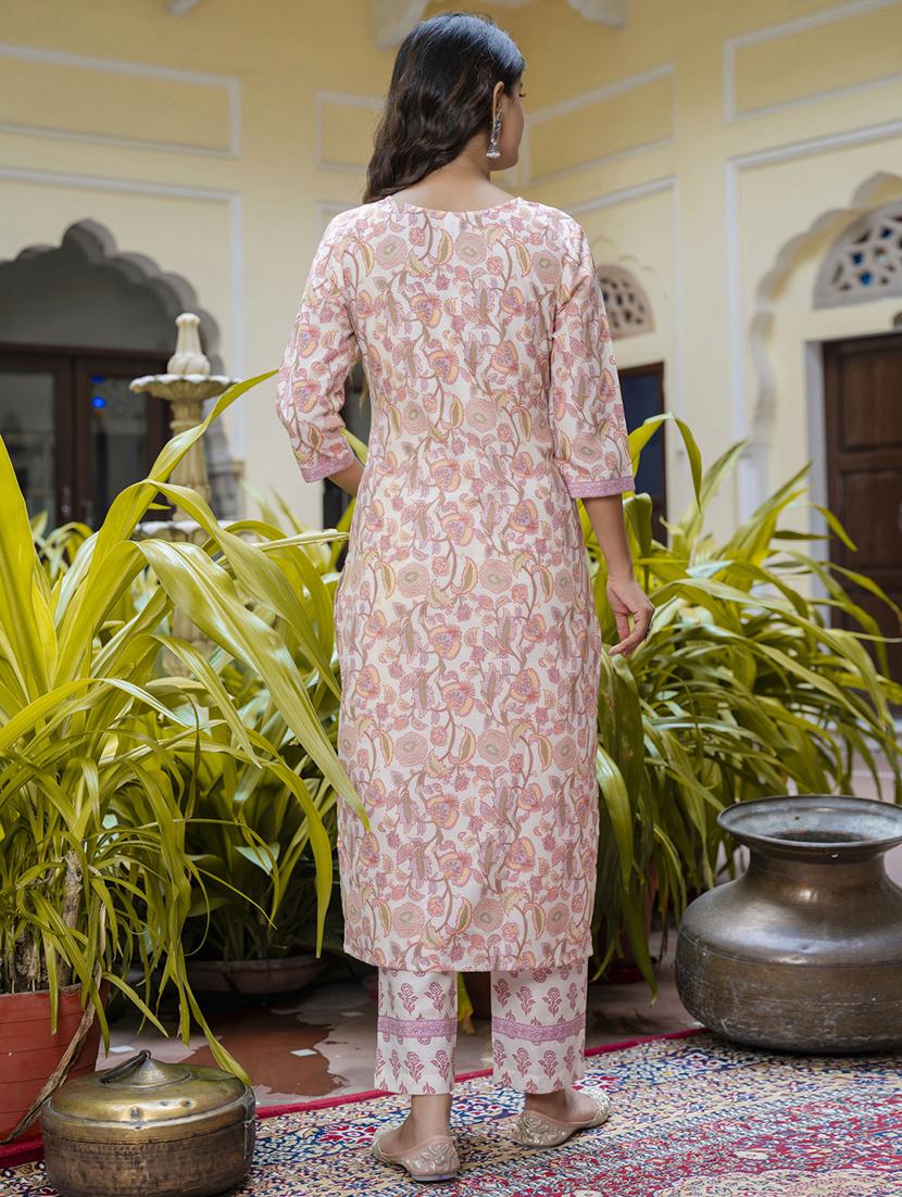 women printed kurta pant set with dupatta - 21684222 - Standard Image - 2