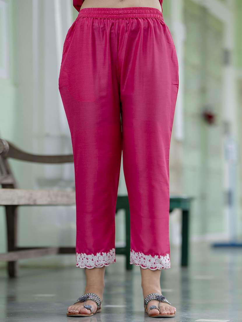 women three quarter sleeve kurta pant with dupatta set - 21684249 -  Standard Image - 2