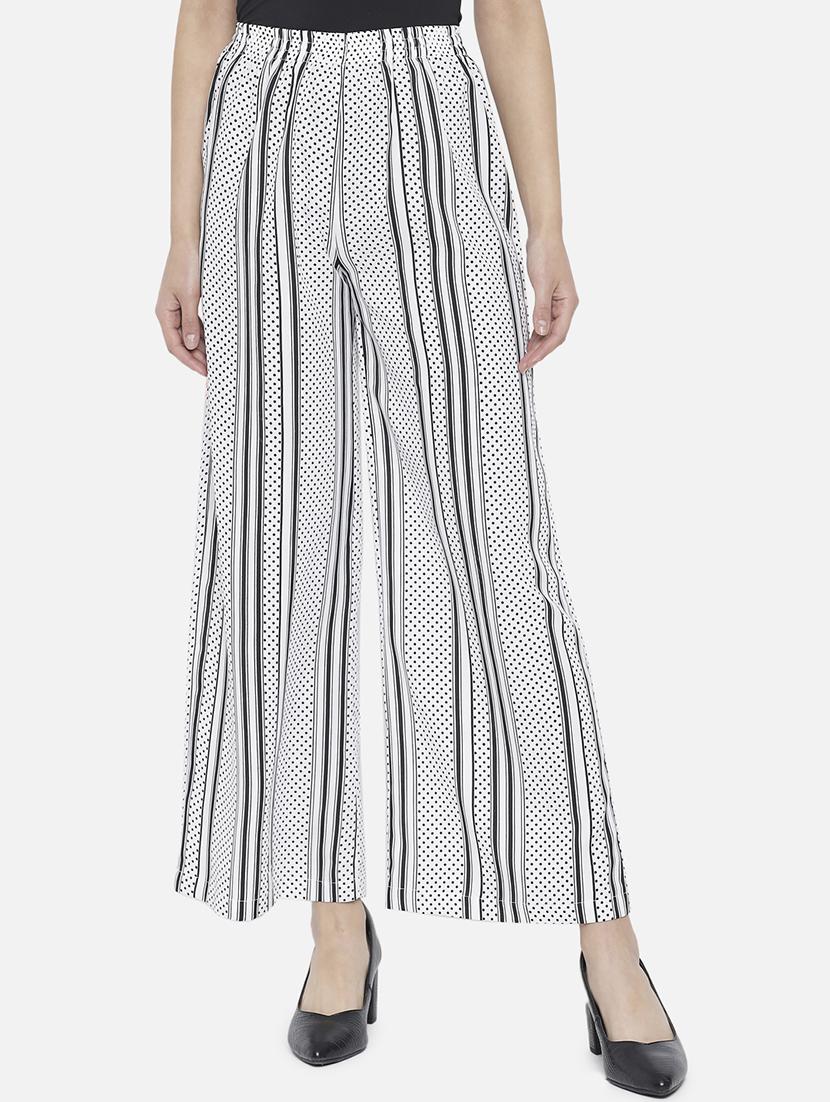 women printed mid rise straight palazzo - 21684836 -  Zoom Image - 0