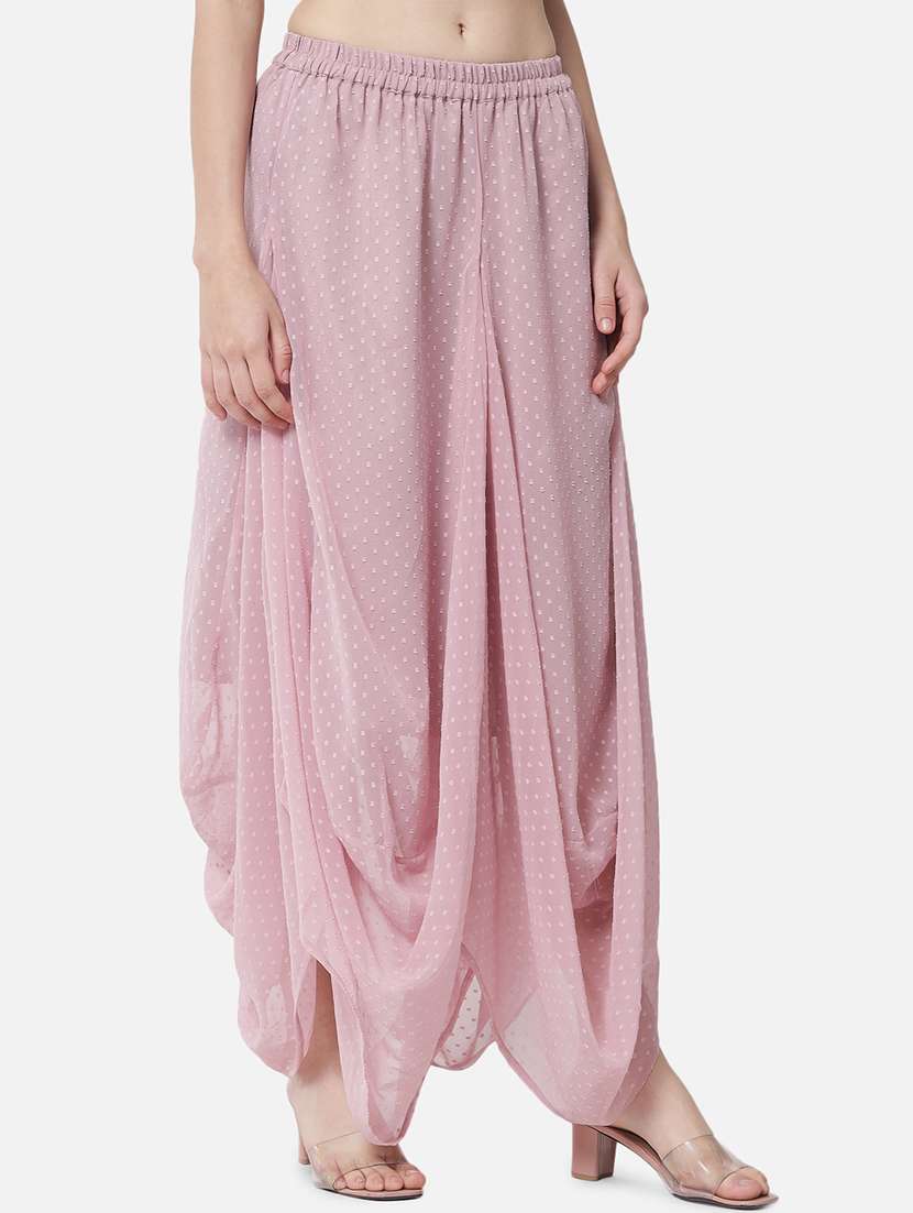 women solid mid rise flared palazzo - 21684848 -  Standard Image - 2