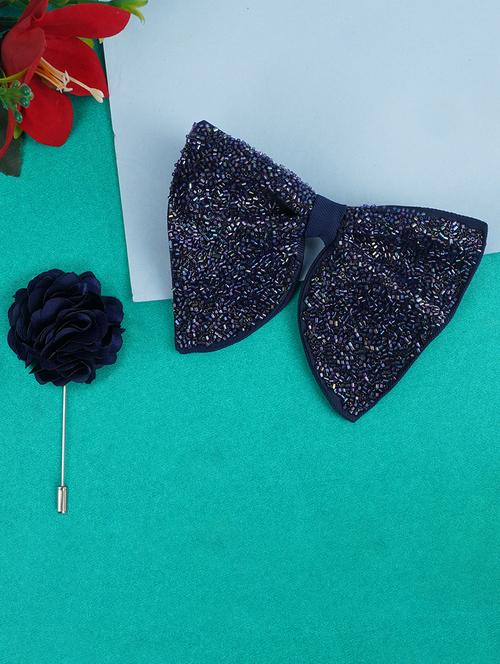 men elegant accessory set of bow tie & lapel pin combo - 21684922 -  Standard Image - 0
