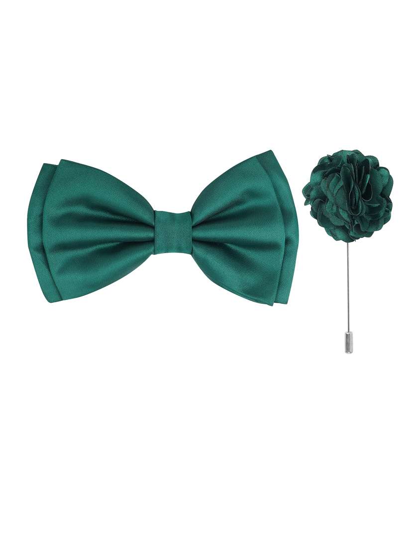 men elegant accessory set of bow tie & lapel pin combo - 21684929 - Standard Image - 2