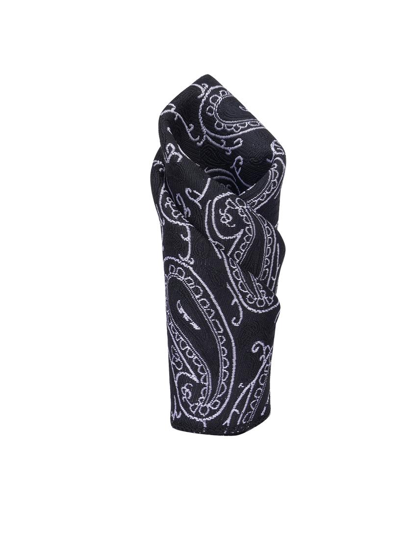 men elegant self-textured tie with pocket - 21684935 - Standard Image - 2