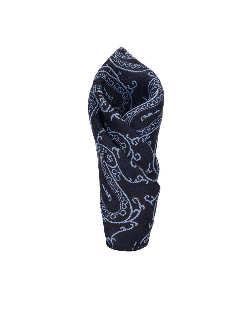men elegant self-textured tie with pocket - 21684936 - Standard Image - 2