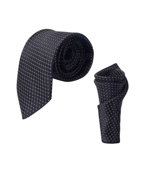 men elegant self-textured tie with pocket  - 21684944 -  Standard Image - 0