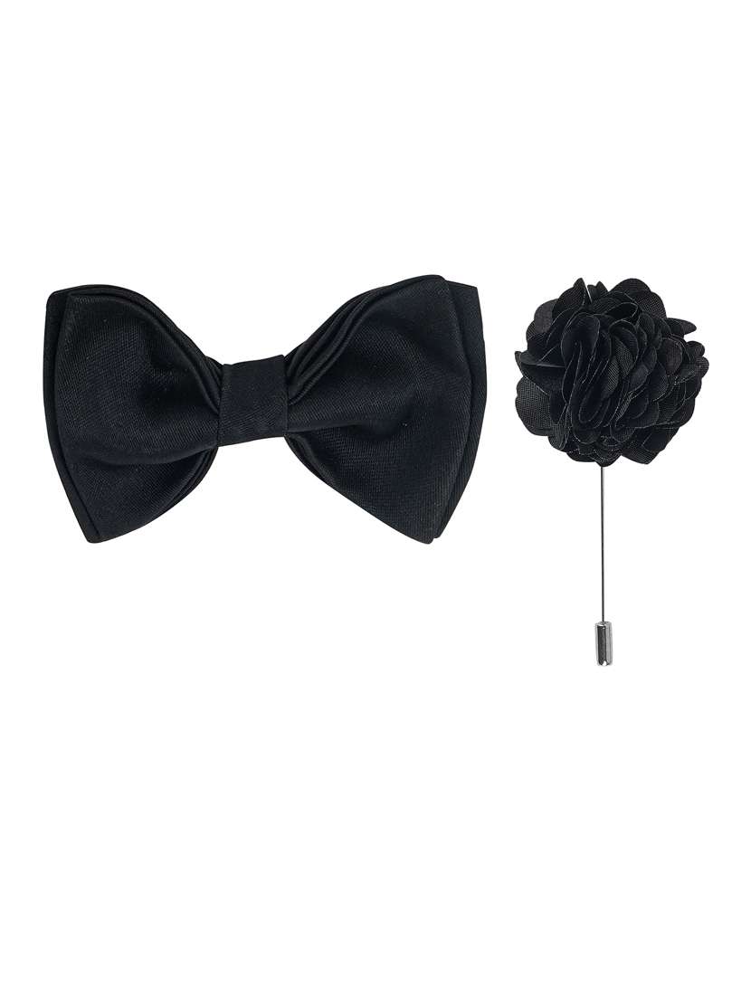 men elegant accessory set of bow tie & lapel pin combo - 21684945 - Standard Image - 2