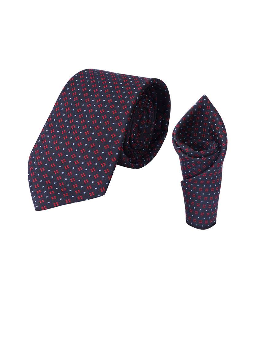 men elegant self-textured tie with pocket 