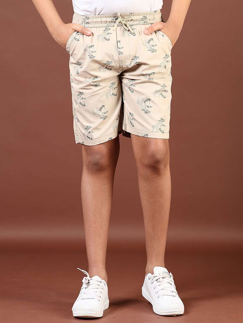 boys printed mid rise regular fit short - 21685116 -  Standard Image - 2