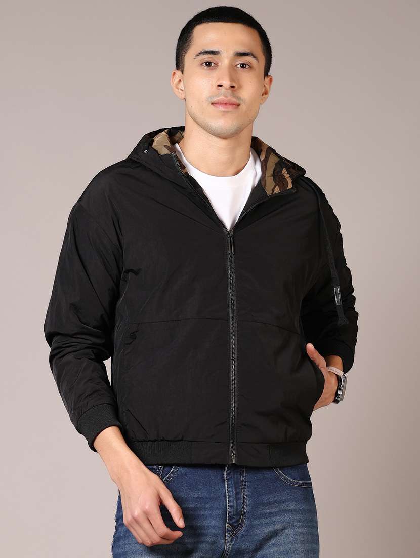 men printed long sleeve bomber jacket - 21685200 -  Standard Image - 2