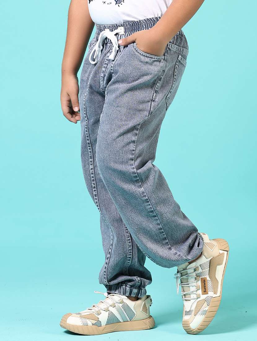 boys solid mid rise relaxed fit jean - 21685240 - Standard Image - 2