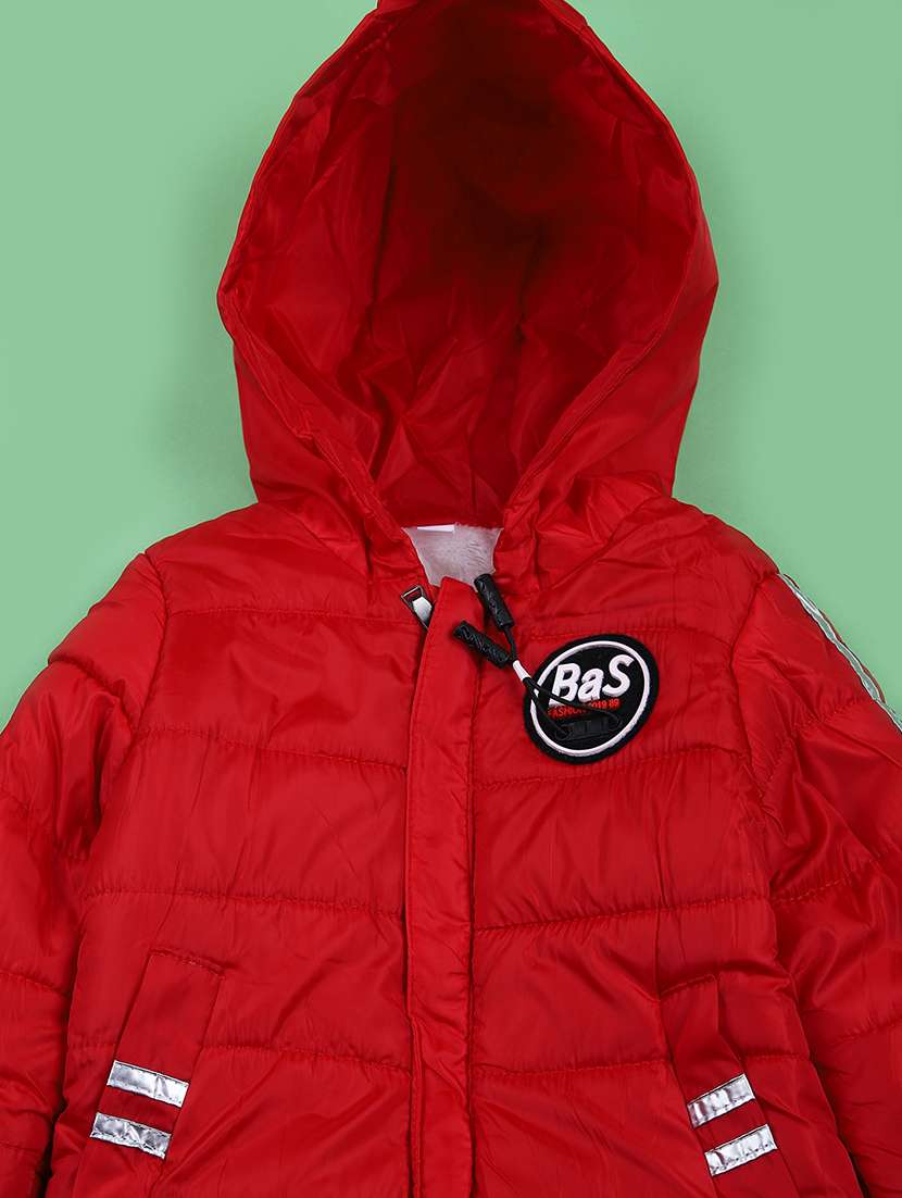 boys long sleeve hooded quilted jacket - 21685305 -  Standard Image - 2