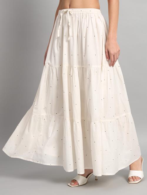 women white printed long skirt - 21685526 -  Standard Image - 0