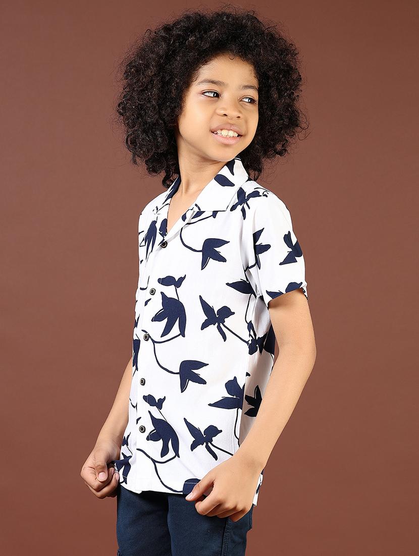 boys printed cuban collared short sleeve shirt - 21685613 - Standard Image - 2