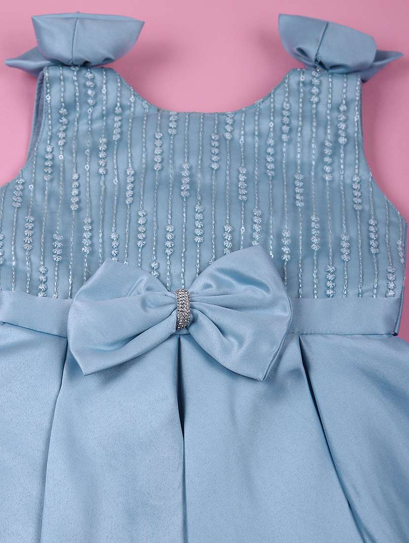 girls embroidered detailed sleeveless frock - 21685659 -  Standard Image - 2