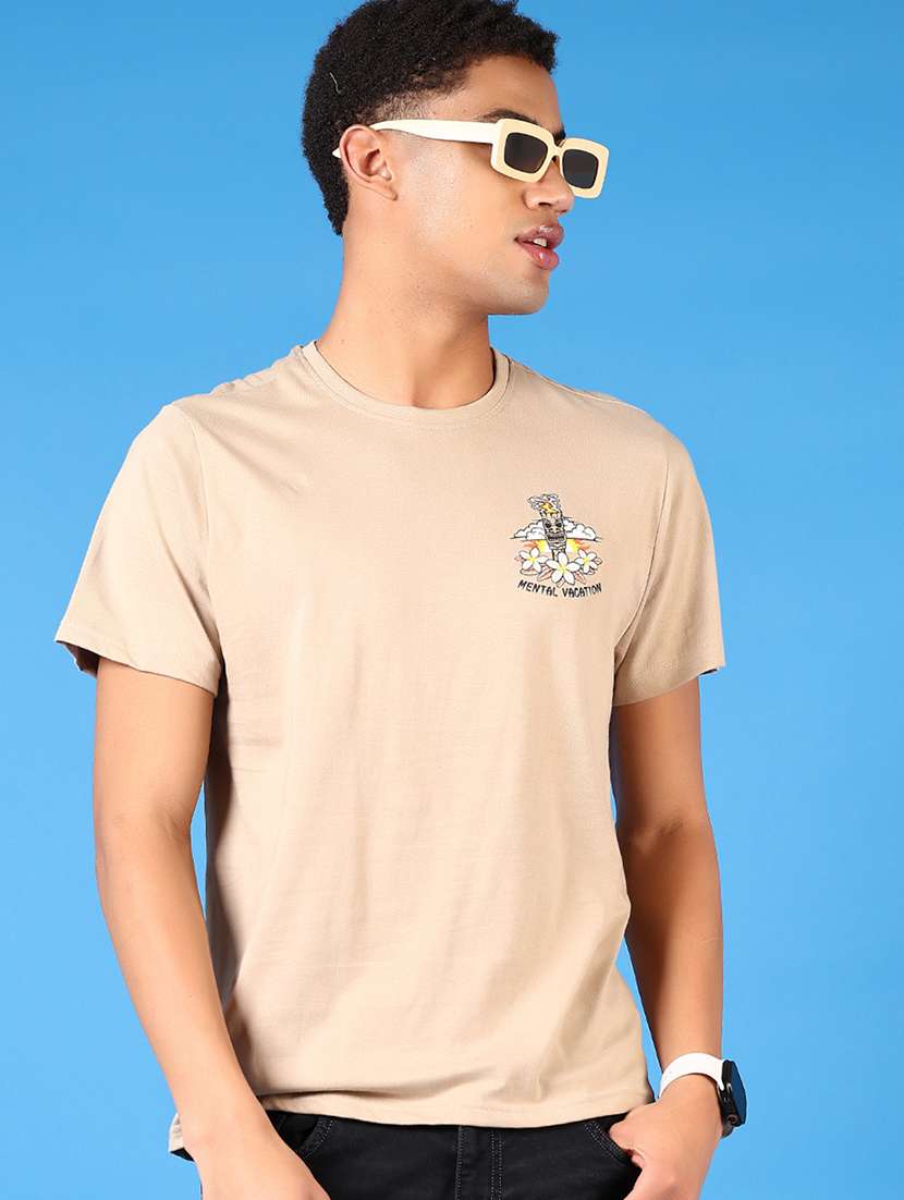 men printed short sleeves t-shirt - 21685676 - Standard Image - 2