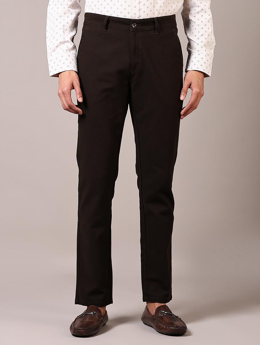 men solid mid rise chinos trouser - 21685723 -  Zoom Image - 0