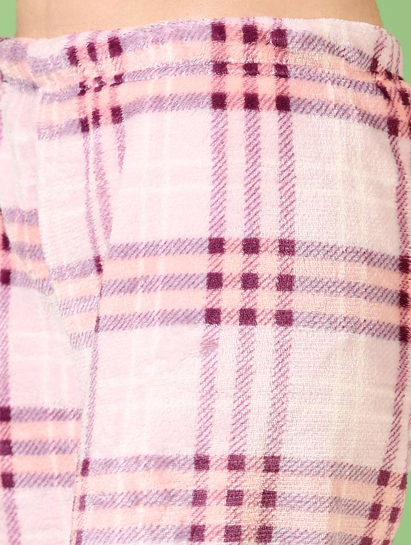 women checkered mid rise pyjama - 21685797 -  Standard Image - 2
