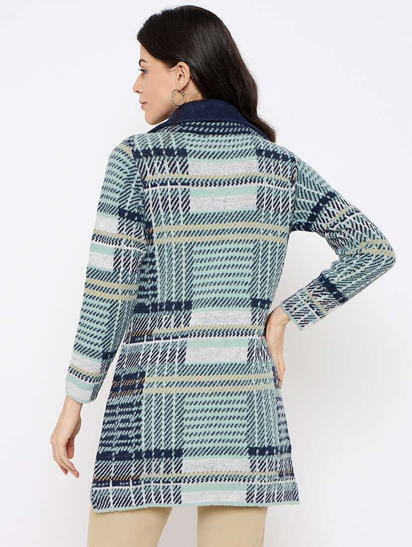 women self designed long sleeves cardigan - 21686075 -  Standard Image - 2