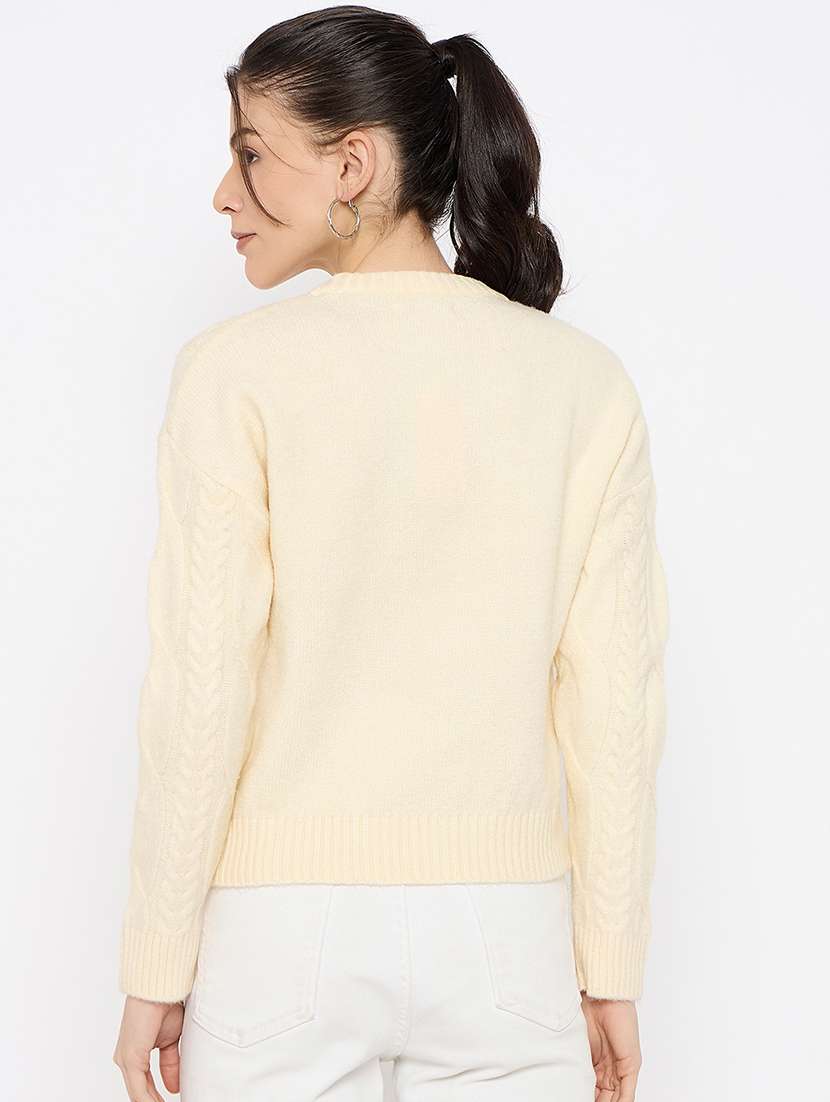women self designed long sleeves cardigan - 21686078 -  Standard Image - 2