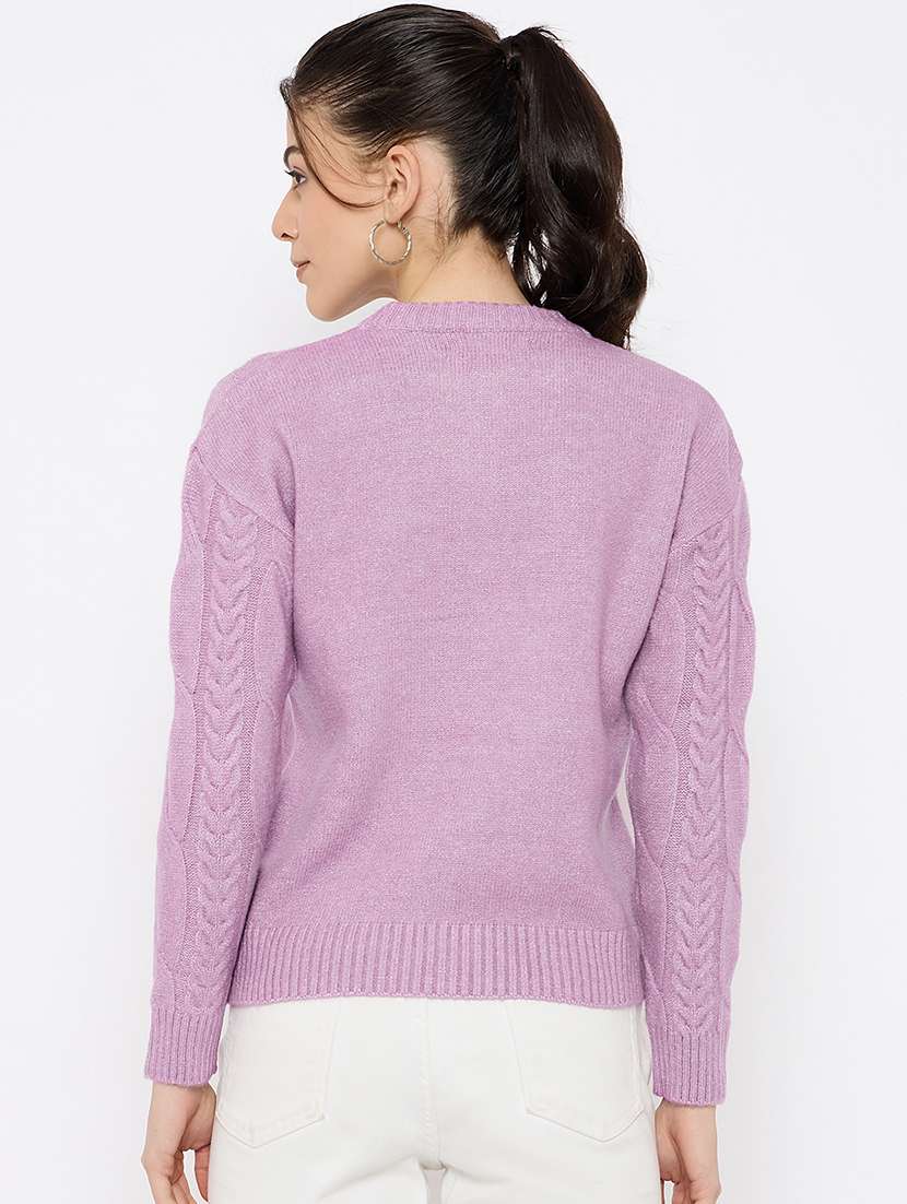 women self designed long sleeves cardigan - 21686079 - Standard Image - 2