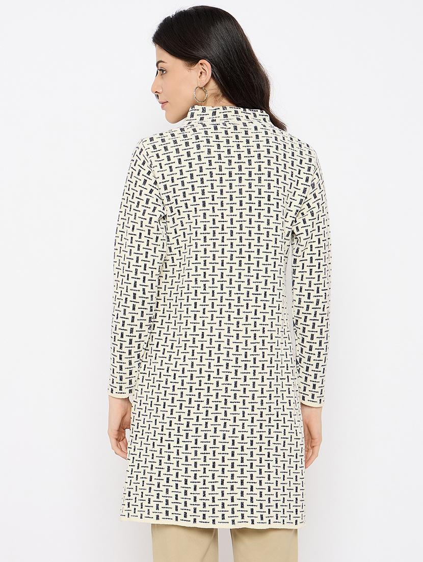 women self designed long sleeves cardigan - 21686087 - Standard Image - 2