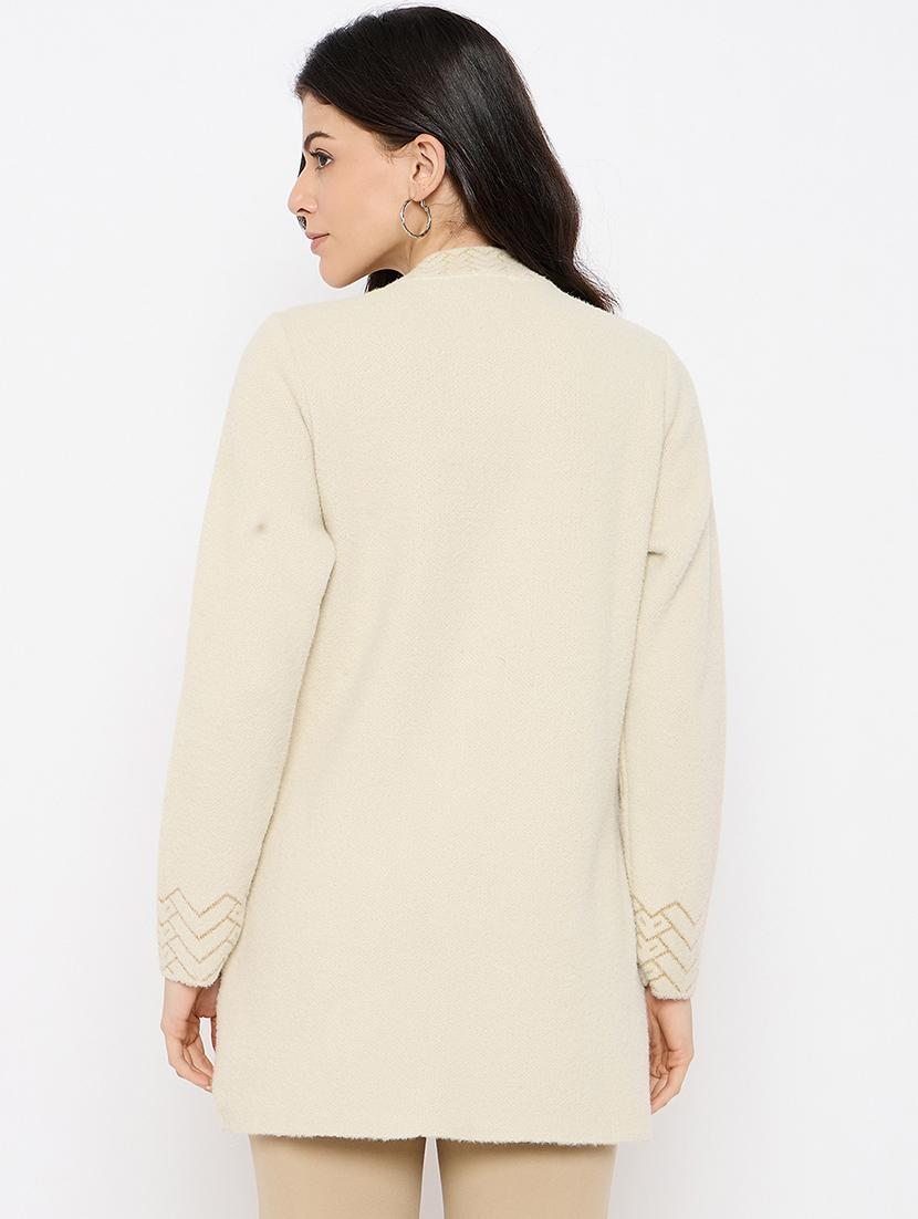 women self designed long sleeves long shrug - 21686093 - Standard Image - 2