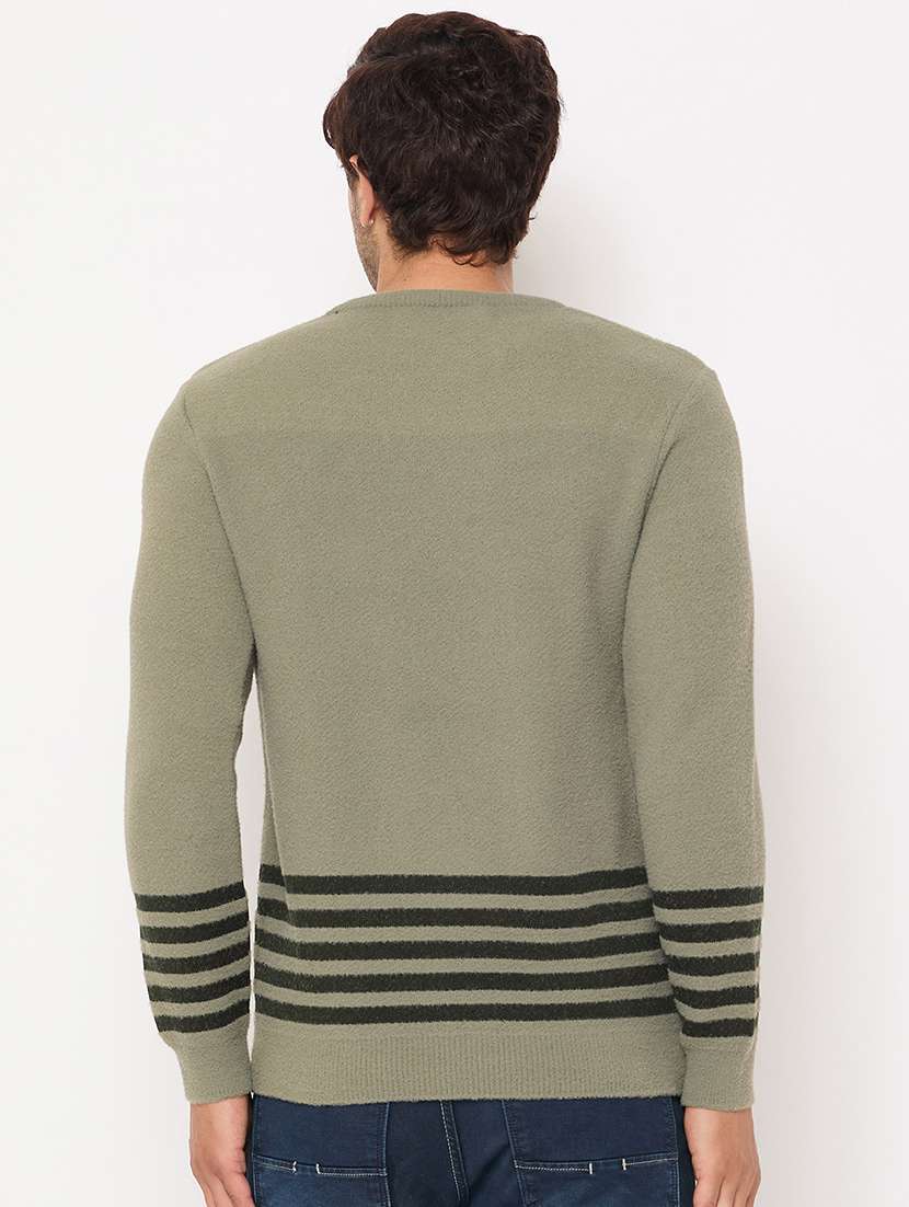 men long sleeves self design pullover - 21686340 -  Standard Image - 2