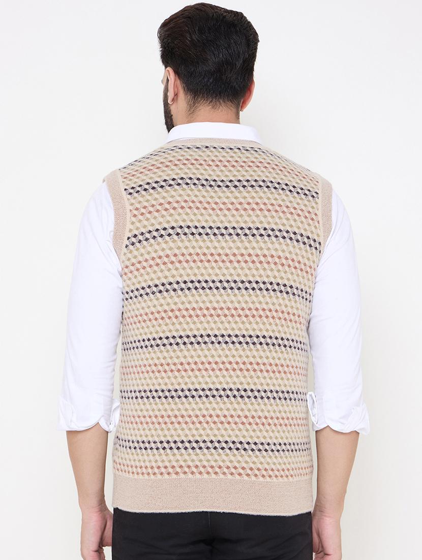 men self designed sleeveless pullover - 21686363 - Standard Image - 2