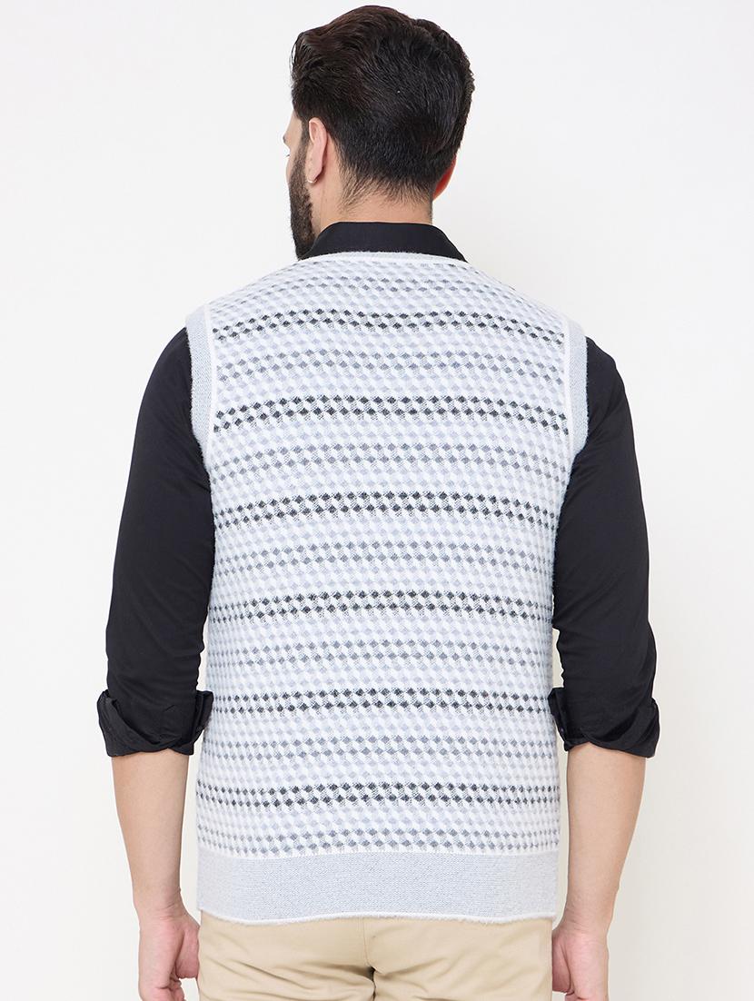 men sleeveless self design pullover - 21686364 - Standard Image - 2