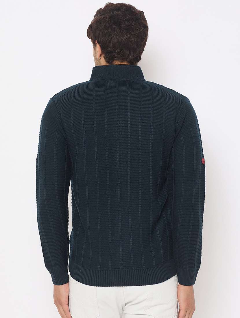 men long sleeves plain cardigan - 21686366 - Standard Image - 2