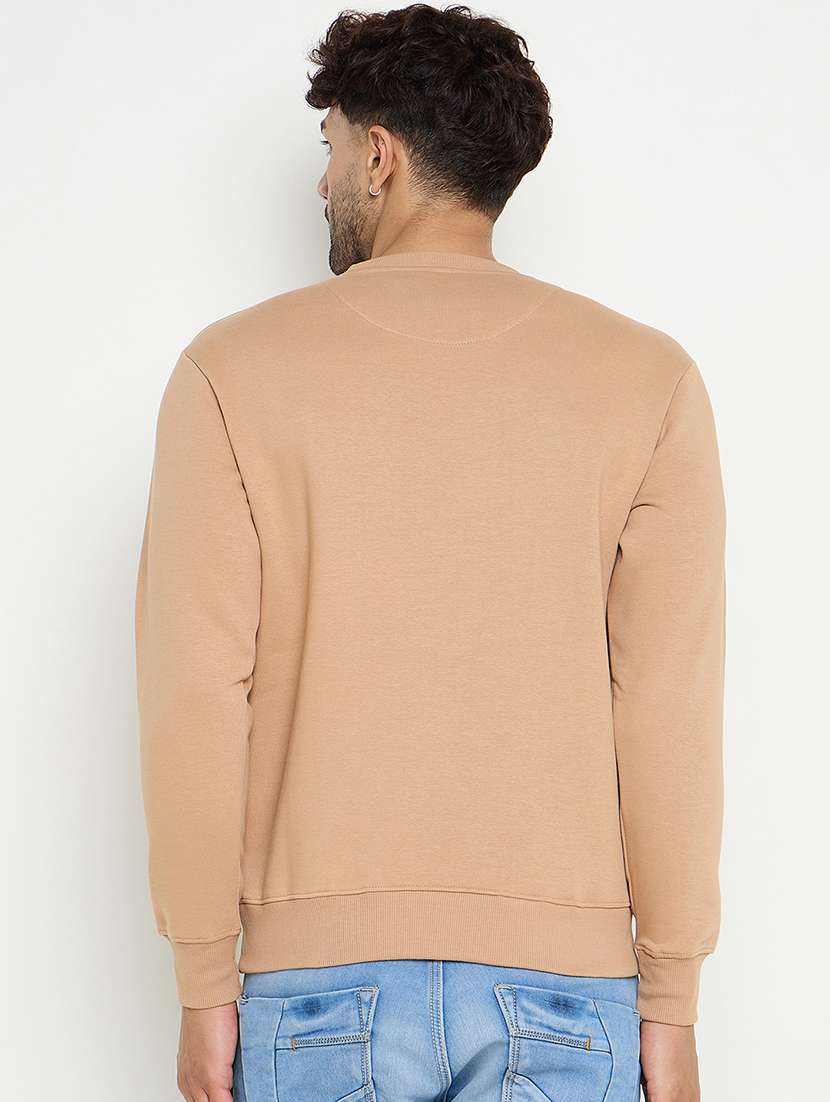 men long sleeves front print sweatshirt - 21686406 -  Standard Image - 2