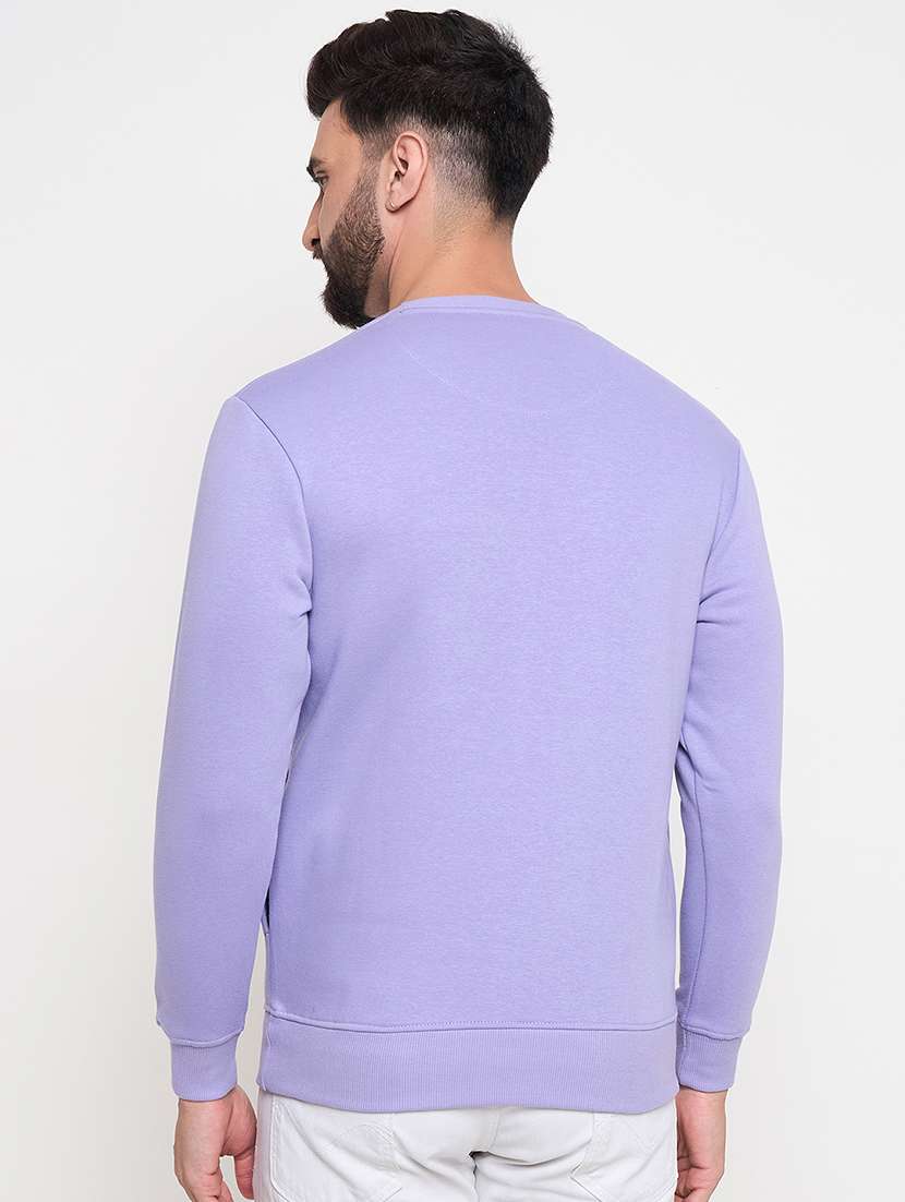 men long sleeves front print sweatshirt - 21686407 -  Standard Image - 2