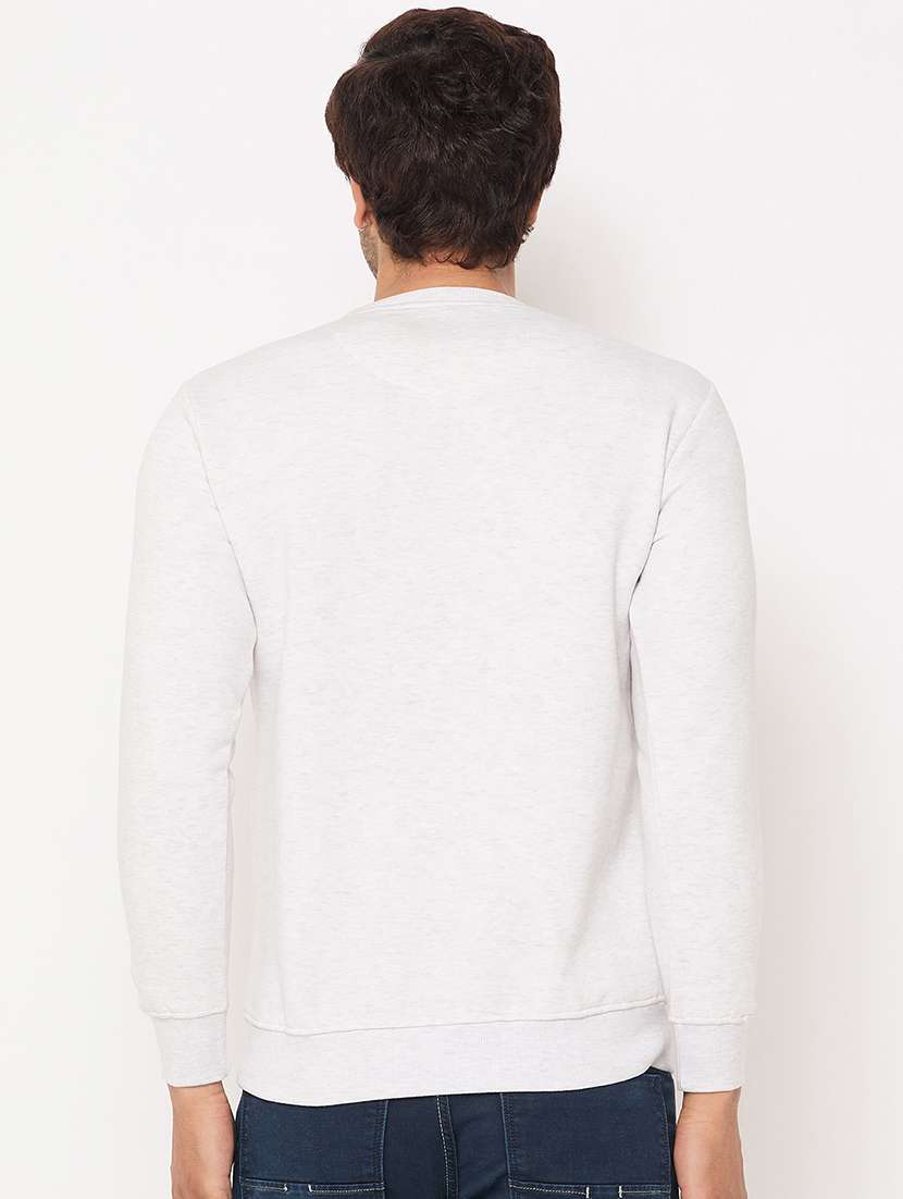 men long sleeves front print sweatshirt - 21686410 - Standard Image - 2