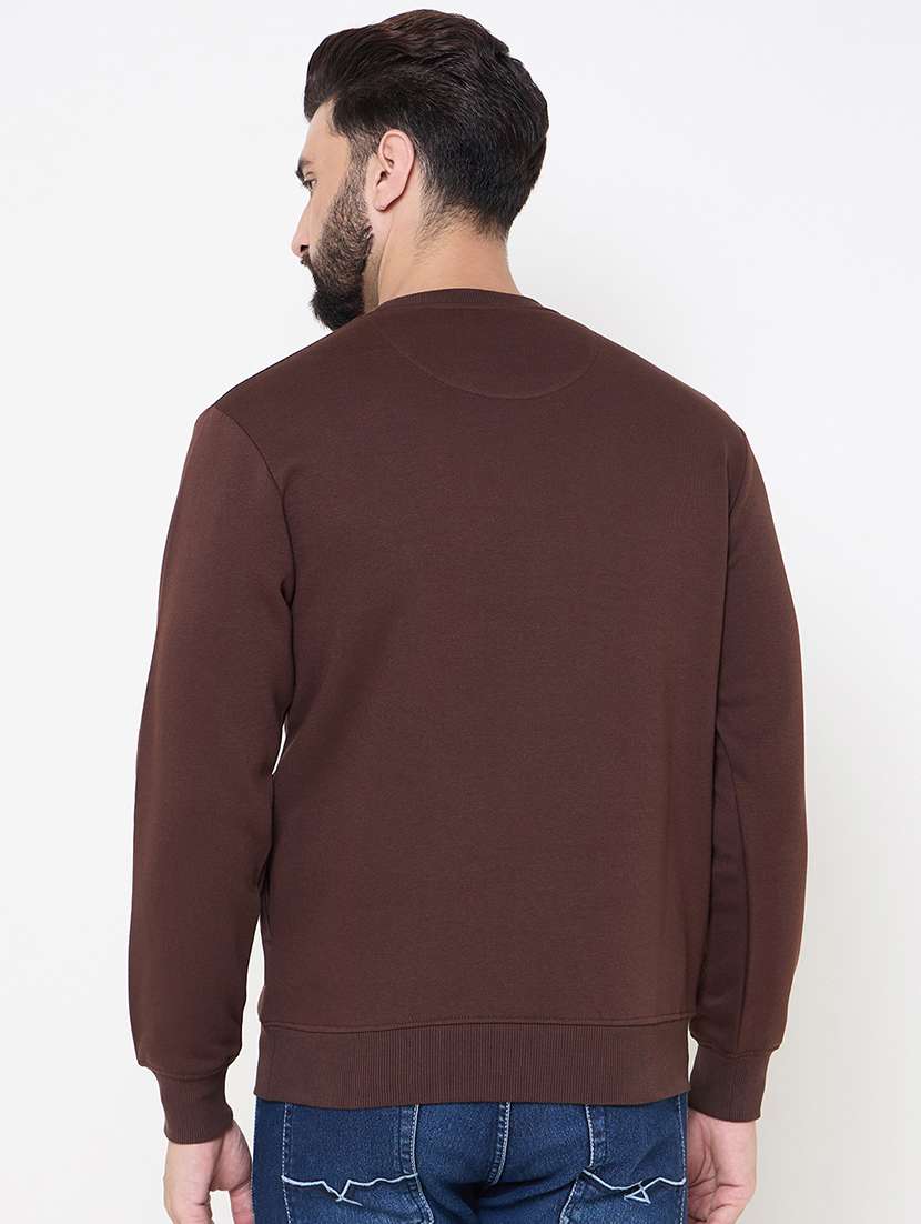 men long sleeves chest print sweatshirt - 21686418 -  Standard Image - 2