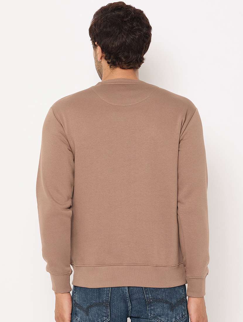 men long sleeves chest print sweatshirt - 21686419 -  Standard Image - 2