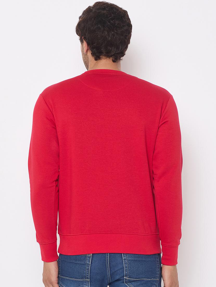 men long sleeves chest print sweatshirt - 21686422 - Standard Image - 2