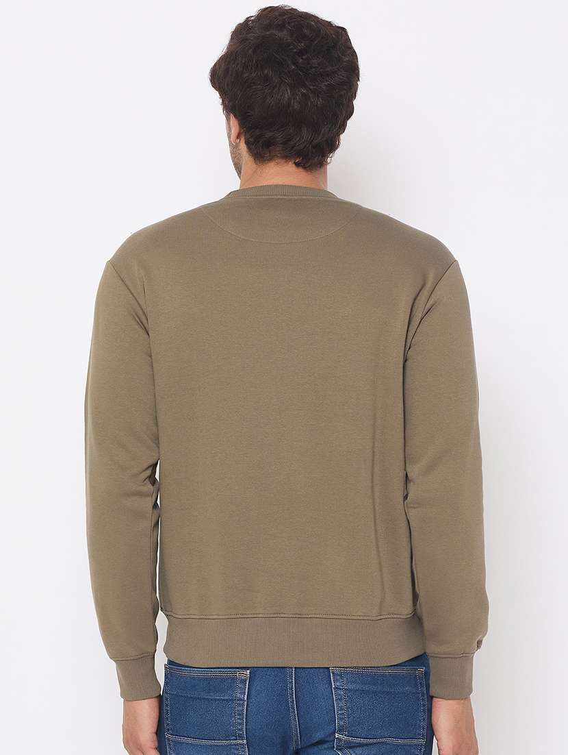 men long sleeves placement print sweatshirt - 21686424 -  Standard Image - 2