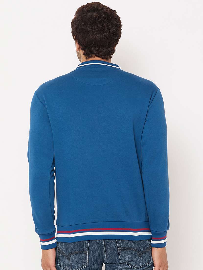 men long sleeves color block sweatshirt - 21686425 -  Standard Image - 2