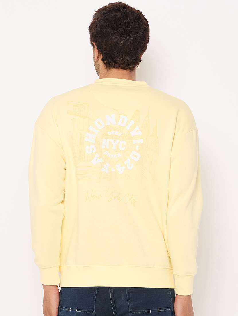 men long sleeves front & back print sweatshirt - 21686430 -  Standard Image - 2