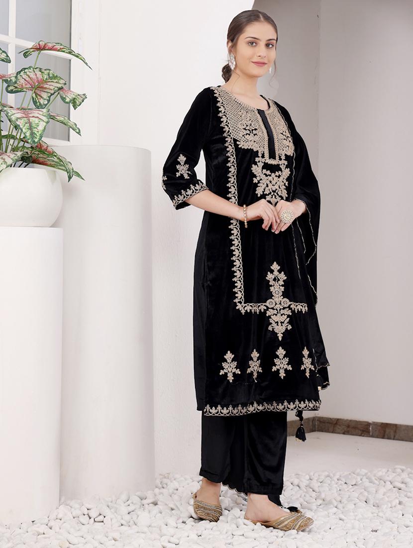 women three quarter sleeve suit set - 21686454 - Standard Image - 2