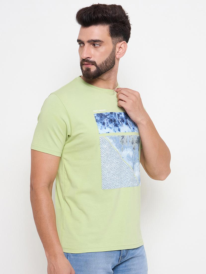 men round neck front print t-shirt - 21686498 - Standard Image - 2