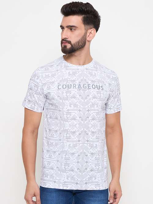 men round neck printed t-shirt - 21686510 -  Standard Image - 0