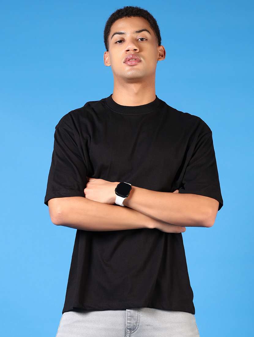 men printed short sleeves loose fit t-shirt