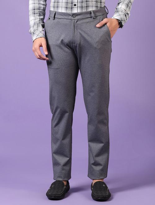 men solid mid rise casual chinos - 21686713 - Standard Image - 0