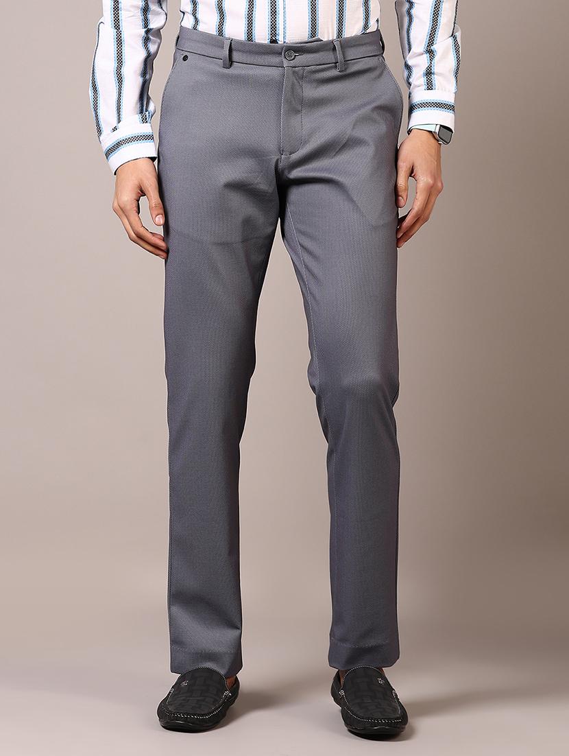 men solid mid rise casual chinos - 21686714 - Zoom Image - 0