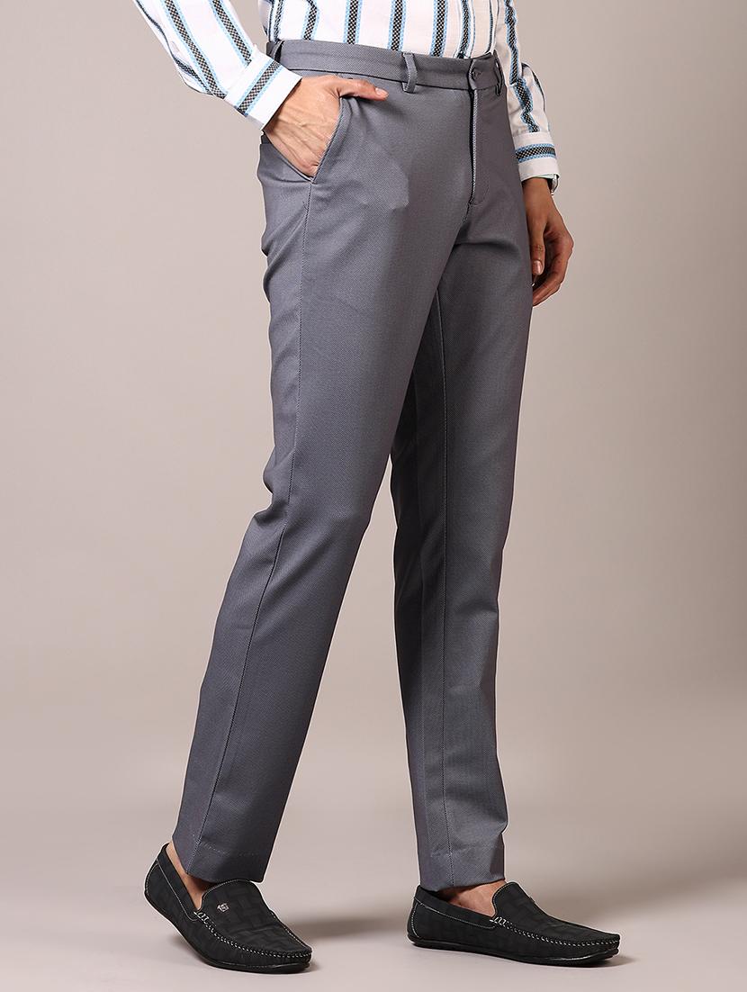 men solid mid rise casual chinos - 21686714 - Standard Image - 2