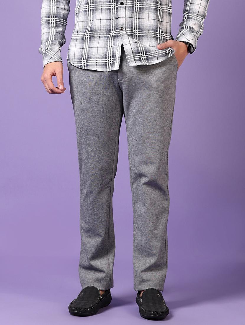 men solid mid rise casual chinos - 21686715 - Standard Image - 2