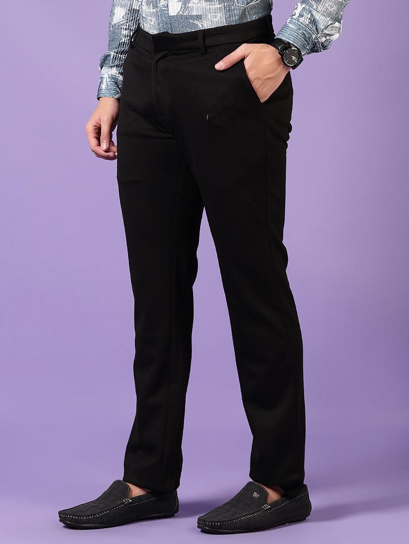 men solid mid rise casual chinos - 21686717 - Standard Image - 2